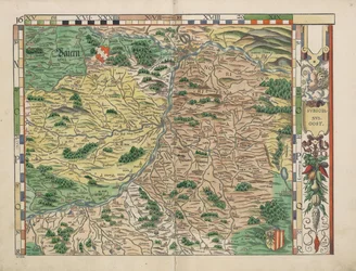Philipp Apian - Beierse landkaarten van 1568 (Tafel 16) ca. 1